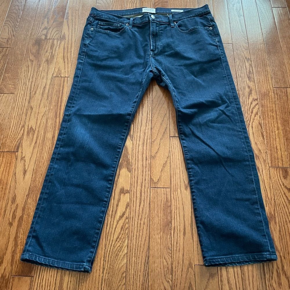 Frame Denim L’Homme Skinny Dark Wash Jeans Sz 36